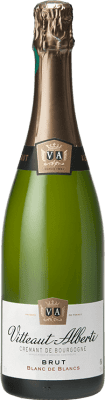 28,95 € Бесплатная доставка | Белое игристое Vitteaut Alberti Blanc de Blancs брют A.O.C. Crémant de Bourgogne Бургундия Франция Chardonnay, Aligoté бутылка 75 cl