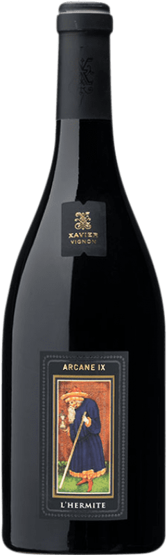 84,95 € Free Shipping | Red wine Xavier Vignon Arcane IX L'Hermite A.O.C. Gigondas France Syrah, Grenache, Mourvèdre, Picapoll Black Magnum Bottle 1,5 L