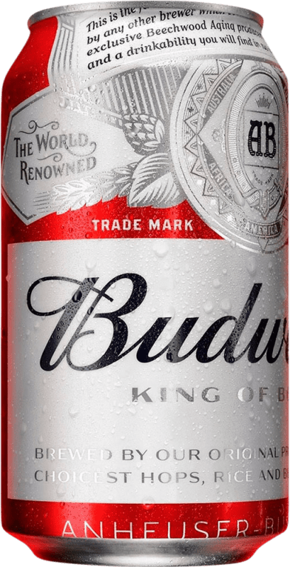 53,95 € Envoi gratuit | Boîte de 24 unités Bière Budweiser États Unis Canette 33 cl
