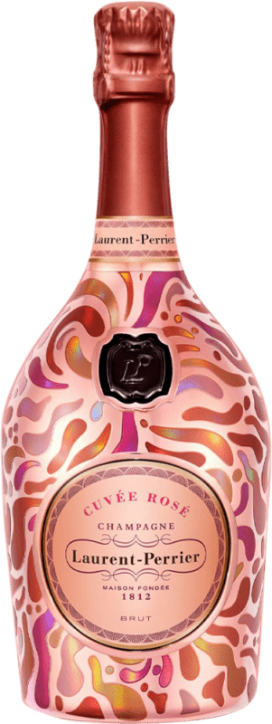 166,95 € Kostenloser Versand | Rosé Sekt Laurent Perrier Brut — Herb A.O.C. Champagne Champagner Frankreich Pinot Noir — Spätburgunder Flasche 75 cl