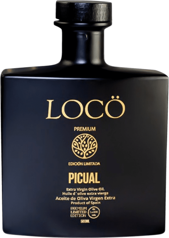 26,95 € Envio grátis | Azeite de Oliva Locö AOVE Virgem Extra Espanha Picual Garrafa Medium 50 cl