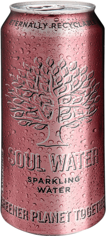 27,95 € Free Shipping | 24 units box Water Menno Koopmans Soul Water Sparkling Balearic Islands Spain Medium Bottle 50 cl