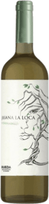 9,95 € 免费送货 | 白酒 6 Placeres Juana la Loca Blanco 年轻的 D.O. Rueda 卡斯蒂利亚莱昂 西班牙 Verdejo 瓶子 75 cl