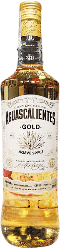 16,95 € Envío gratis | Orujo Aguardiente Antonio Nadal Aguascalientes Gold Gold Oro España Botella 1 L