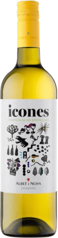 9,95 € Envío gratis | Vino Blanco Albet i Noya Icones Joven D.O. Penedès Cataluña España Botella 75 cl