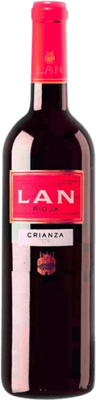 7,95 € Kostenloser Versand | Rotwein Lan Crianza — Kurze Fassreifung D.O.Ca. Rioja La Rioja Spanien Tempranillo, Cariñena — Carignan Medium-Flasche 50 cl