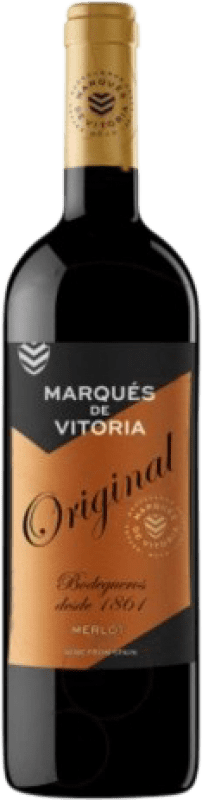 13,95 € Kostenloser Versand | Rotwein Marqués de Vitoria Original Jung D.O.Ca. Rioja La Rioja Spanien Flasche 75 cl