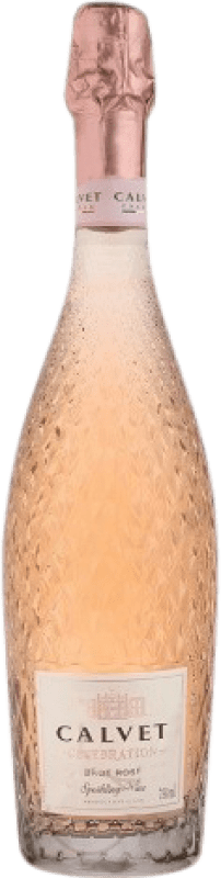 13,95 € Envio grátis | Vinho rosé Calvet Celebration Rosado Brut Reserva França Grenache Tintorera, Cinsault, Mascate Garrafa 75 cl