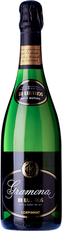 87,95 € Envio grátis | Vinho Branco Gramona 3 Lustros Brut Nature — Bruto Natural Grande Reserva Corpinnat Catalunha Espanha Garrafa Magnum 1,5 L