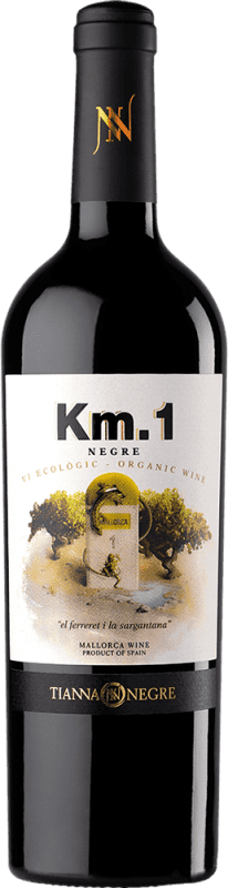 15,95 € Envoi gratuit | Vin Rouge Tianna Negre Km 1 Jeune I.G.P. Vi de la Terra de Mallorca Îles Baléares Espagne Bouteille 75 cl