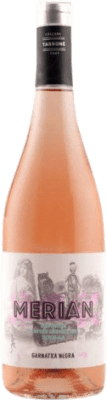 8,95 € Free Shipping | Rosé wine Cellers Tarrone Merian Rose Young D.O. Terra Alta Catalonia Spain Bottle 75 cl