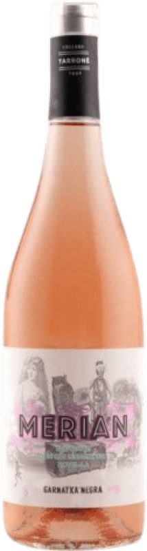 8,95 € Envio grátis | Vinho rosé Cellers Tarrone Merian Rose Jovem D.O. Terra Alta Catalunha Espanha Garrafa 75 cl