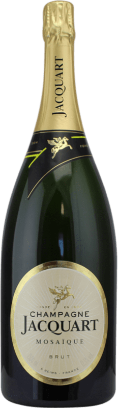 1 301,95 € Бесплатная доставка | Белое вино Jacquart Mosaique брют Гранд Резерв A.O.C. Champagne шампанское Франция Pinot Black, Chardonnay, Pinot Meunier Бутылка Nabucodonosor 15 L