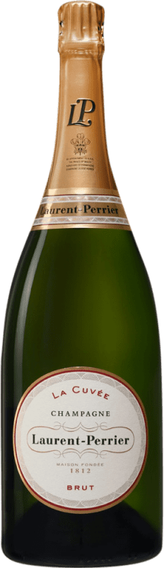 143,95 € Envio grátis | Vinho branco Laurent Perrier Brut Grande Reserva A.O.C. Champagne Champagne França Garrafa Magnum 1,5 L