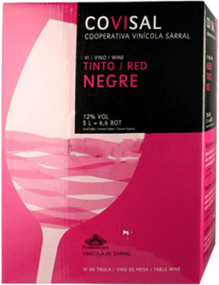 19,95 € Kostenloser Versand | Rotwein Sarral Jung Katalonien Spanien Bag in Box 5 L