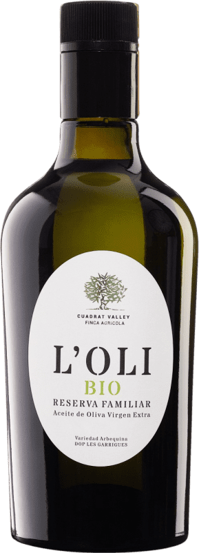 19,95 € 免费送货 | 橄榄油 Cuadrat Valley EVOO 特级初榨 家族珍藏 西班牙 Eco — 生态 有机 天然 中瓶装 50 cl