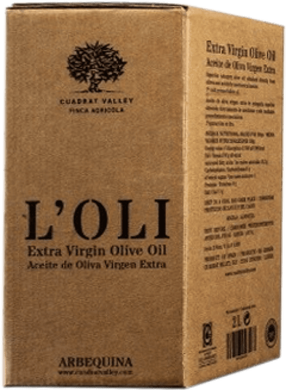 45,95 € Kostenloser Versand | Olivenöl Cuadrat Valley E-NOL Extra Nativ Spanien Bag in Box 2 L