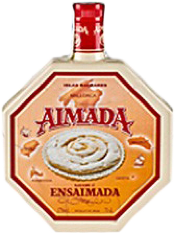 7,95 € Free Shipping | Liqueurs Campeny Aimada Spain Small Hip Flask 20 cl Ensaimada
