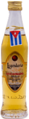 2,95 € Envío gratis | Ron Legendario Dorado Cuba Botellín Miniatura 5 cl