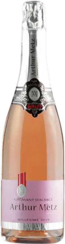 16,95 € Envio grátis | Espumante rosé Maison Arthur Metz Rosé Brut Reserva A.O.C. Crémant d'Alsace Alsácia França Garrafa 75 cl