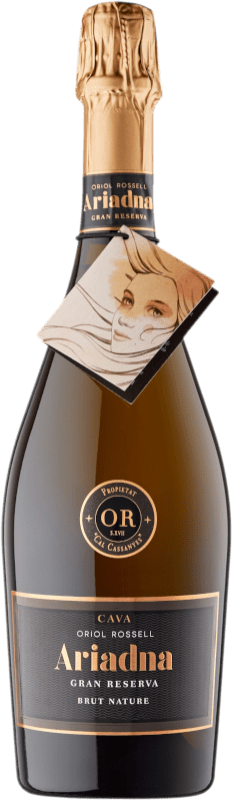 29,95 € Spedizione Gratuita | Vino bianco Oriol Rossell Ariadna Brut Nature Gran Riserva D.O. Cava Catalogna Spagna Bottiglia 75 cl