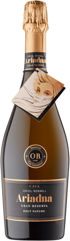 28,95 € Envío gratis | Vino blanco Oriol Rossell Ariadna Brut Nature Gran Reserva D.O. Cava Cataluña España Botella 75 cl
