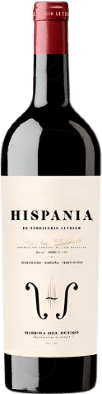 81,95 € 免费送货 | 红酒 Territorio Luthier Hispania Tinto 岁 D.O. Ribera del Duero 卡斯蒂利亚莱昂 西班牙 Tempranillo, Grenache Tintorera, Albillo 瓶子 Magnum 1,5 L