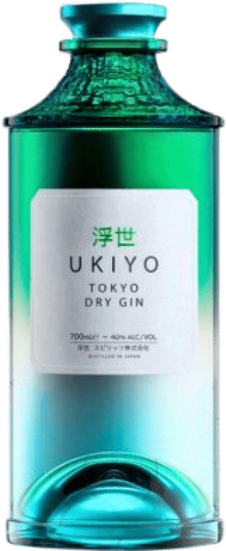 49,95 € Spedizione Gratuita | Genever Gin Ukiyo Japanese Giappone 70 cl