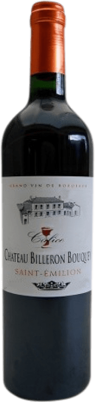 23,95 € Бесплатная доставка | Красное вино Robin Lafugie Château Billeron Bouquey Tinto старения A.O.C. Bordeaux Бордо Франция бутылка 75 cl
