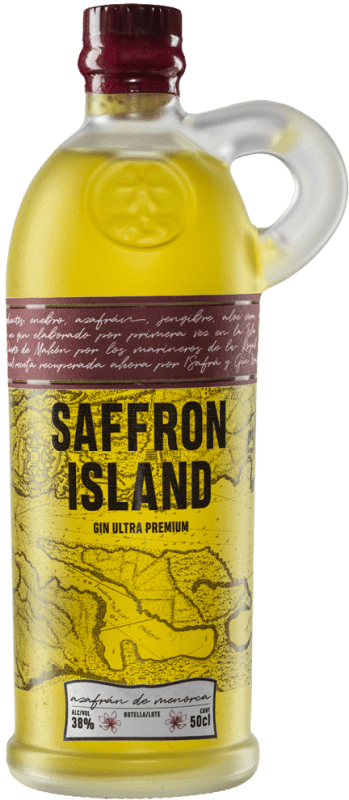 56,95 € Kostenloser Versand | Genever Gin Xoriguer Saffron Island Premium Spanien Medium-Flasche 50 cl