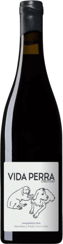 34,95 € Spedizione Gratuita | Vino Rosso Nanclares Vida Perra D.O. Rías Baixas Galizia Spagna Loureiro 75 cl