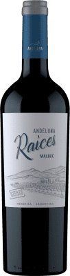 13,95 € Spedizione Gratuita | Vino bianco Andeluna Raíces I.G. Mendoza Mendoza Argentina Malbec Bottiglia 75 cl