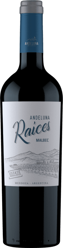 8,95 € Spedizione Gratuita | Vino Bianco Andeluna Raíces I.G. Mendoza Mendoza Argentina Malbec 75 cl