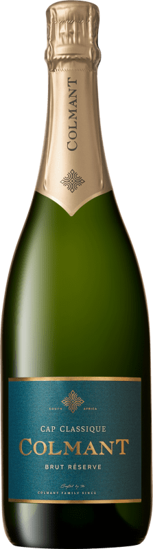 39,95 € Kostenloser Versand | Weißer Sekt Colmant Cap Classique Brut Reserve Südafrika Flasche 75 cl