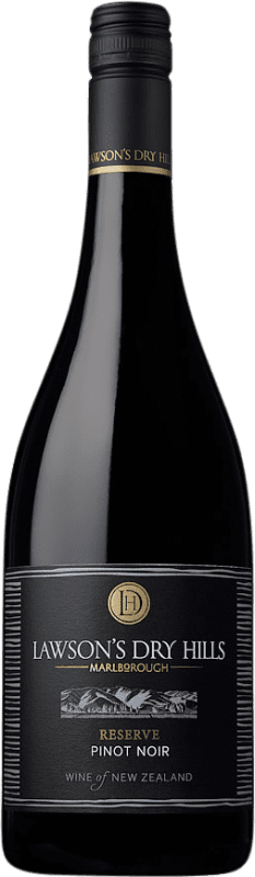 31,95 € 免费送货 | 红酒 Lawson's Dry Hills 预订 I.G. Marlborough 马尔堡 新西兰 Pinot Black 瓶子 75 cl