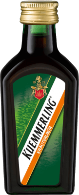 34,95 € Envío gratis | Caja de 12 unidades Licor de hierbas Kümmerling Alemania Botellín Miniatura 10 cl
