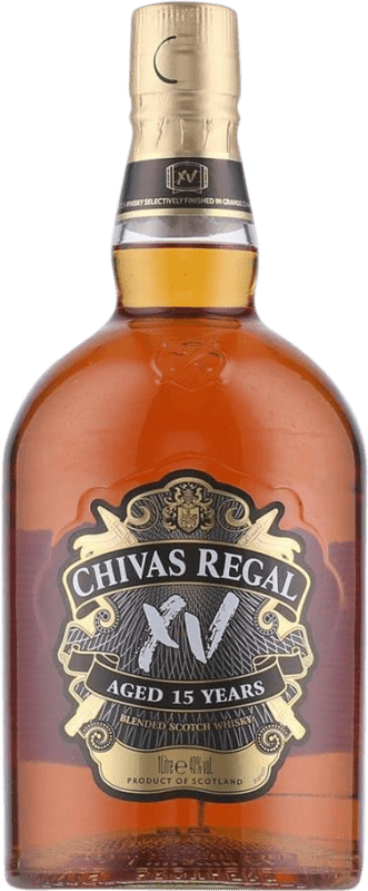 89,95 € Free Shipping | Whisky Blended Chivas Regal Scotland United Kingdom 15 Years Bottle 1 L