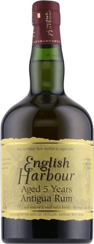 35,95 € Free Shipping | Rum English Harbour Antigua and Barbuda 5 Years Bottle 70 cl