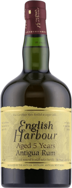 35,95 € Envio grátis | Rum English Harbour Antígua e Barbuda 5 Anos Garrafa 70 cl