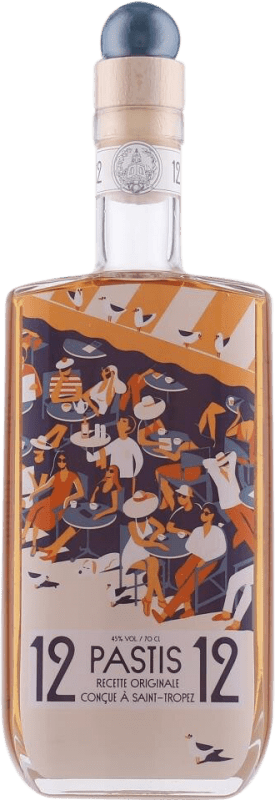 44,95 € Envio grátis | Pastis 12/12 Original França 70 cl Anis