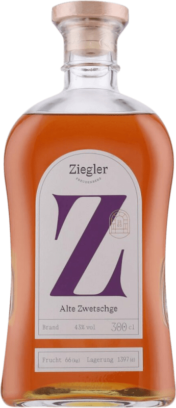 703,95 € Envoi gratuit | Eau-de-vie Orujo Ziegler Alte Zwetschge Allemagne Bouteille Spéciale 3 L