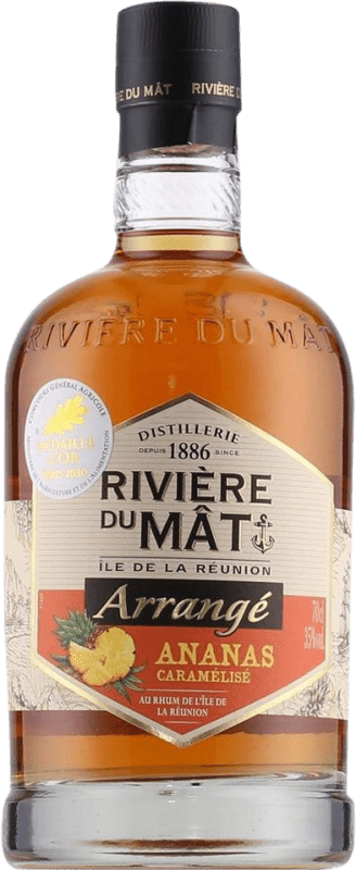 28,95 € 送料無料 | ラム Rivière Du Mat Arrangé Ananas Caramélisé フランス ボトル 70 cl