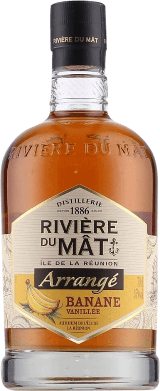 28,95 € Envío gratis | Ron Rivière Du Mat Arrangé Banane Vanillée Francia Botella 70 cl