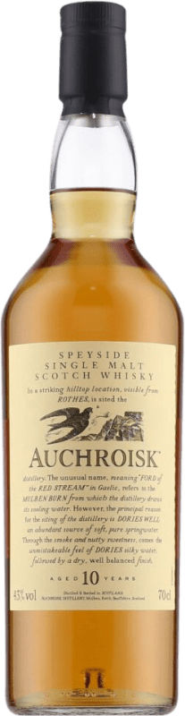 53,95 € Envoi gratuit | Single Malt Whisky Auchroisk. Flora & Fauna Ecosse Royaume-Uni 10 Ans Bouteille 70 cl