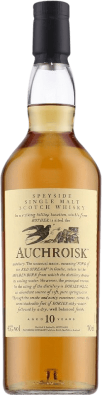 58,95 € Envío gratis | Whisky Single Malt Auchroisk. Flora & Fauna Escocia Reino Unido 10 Años Botella 70 cl
