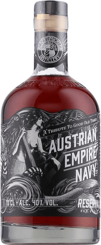 46,95 € 免费送货 | 朗姆酒 Albert Michler Austrian Empire Navy 1863 预订 巴巴多斯 瓶子 70 cl