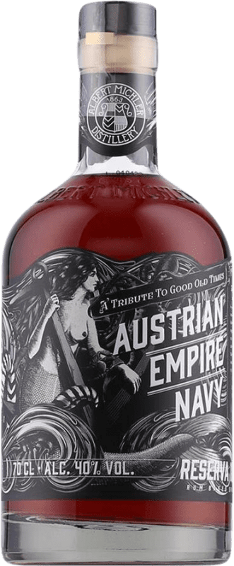 33,95 € Spedizione Gratuita | Rum Albert Michler Austrian Empire 1863 Navy Strength — Grado da Botte Riserva Barbados 70 cl