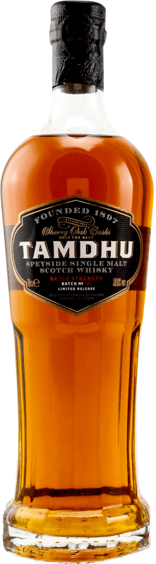 99,95 € Envio grátis | Whisky Single Malt Tamdhu Batch Strength Sherry Oak Casks Batch Nº 008 Limited Release Escócia Reino Unido Garrafa 70 cl