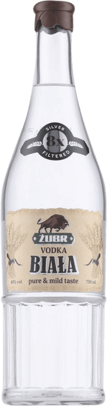 15,95 € Бесплатная доставка | Водка Zubr Biala Польша 70 cl