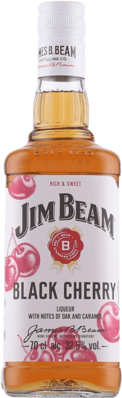 19,95 € Free Shipping | Bourbon Whisky Jim Beam Black Cherry United States Bottle 70 cl